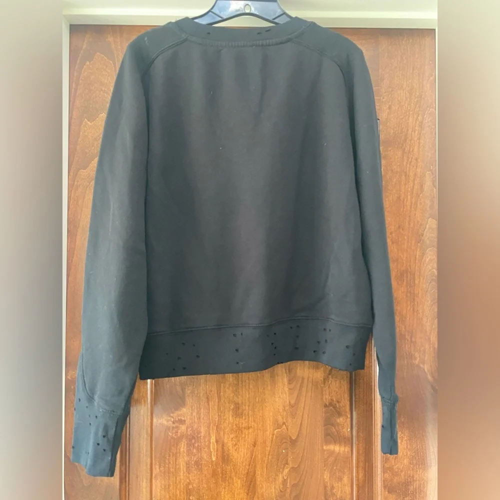 Zadig & Voltaire Womens 25 year embellished Crewneck sweatshirt iblack Sz M NWT - Picture 7 of 9